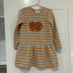 Cotton Pumpkin Drop Waist Dress